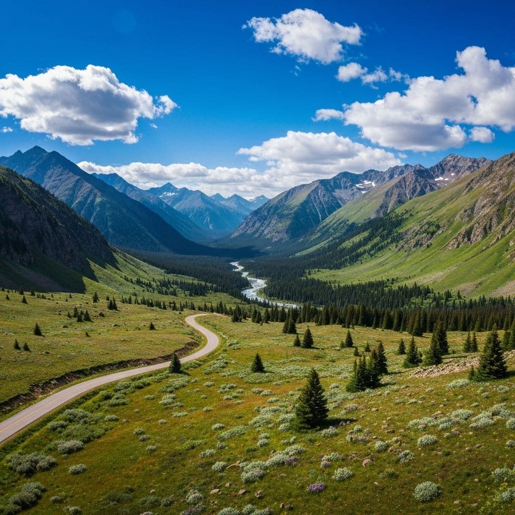 Mountain adventure memories - scenic landscape destination